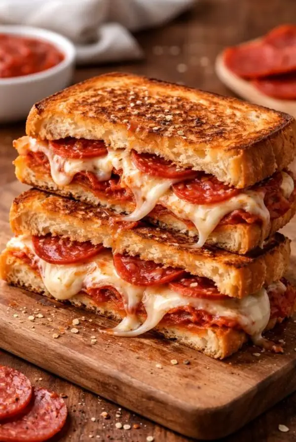 Cheese Burst Pizza Sandwich