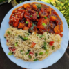 'Chilli Paneer with Fried Rice/Noodles